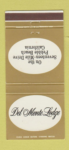 Matchbook Cover - Del Monte Lodge Pebble Beach CA 30 Strike