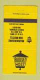 Matchbook Cover - Budget Host Motel Marmaduke Sweet Springs MO 30 Strike