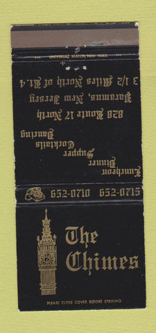 Matchbook Cover - The Chimes Paramus NJ WEAR 30 Strike