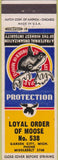 Matchbook Cover - Matchbook Cover Moose Lodge Garden City MI