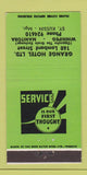 Matchbook Cover - Grange Hotel Winnipeg MB 30 Strike