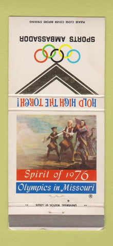 Matchbook Cover - Missouri Olympics Sports Ambassador 30 Strike
