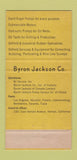 Matchbook Cover - Byron Jackson Pumps oil field equipment 30 Strike