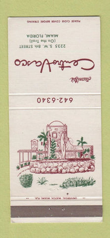 Matchbook Cover - Juanito's Centro Vasco Miami FL Spanish 30 Strike