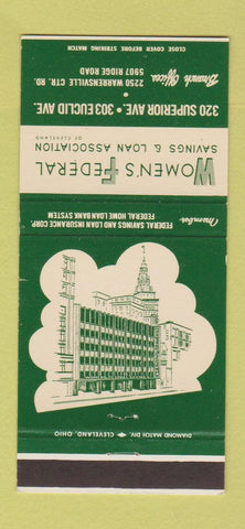 Matchbook Cover - Women's Federal Savings and Loan Cleveland OH 30 Strike