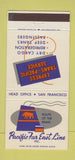 Matchbook Cover - Pacific Far East Line San Francisco CA 30 Strike