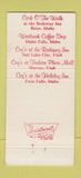 Matchbook Cover Sock o the Walk Wood's Restaurant Boise Twin Falls ID 30 Strike