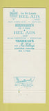 Matchbook Cover - Bel Air West St Louis MO 30 Strike