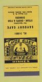Matchbook Cover - Savoury Cafe Sault Ste Marie ON Chinese 30 Strike