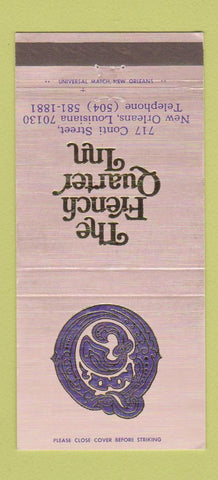 Matchbook Cover - French Quarter Inn New Orleans LA WORN 30 Strike