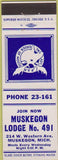 Matchbook Cover - Matchbook Cover Moose Lodge Muskegon MI