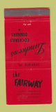 Matchbook Cover - Fairway Restaurant Concord MA 30 Strike