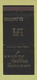 Matchbook Cover - Henry's Fashion Restaurant San Francisco CA 30 Strike