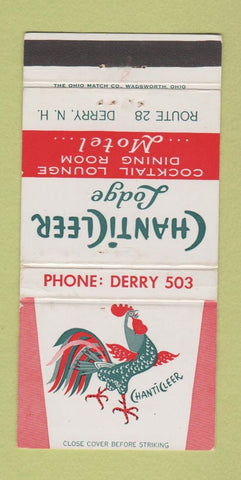 Matchbook Cover - Chanticleer Lodge Derry NH 30 Strike
