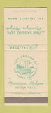 Matchbook Cover - First National Bank Manistique MI 30 Strike