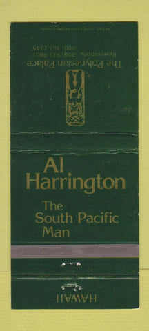 Matchbook Cover - Al Harrington Polynesian Palace Tiki Hawaii 30 Strike