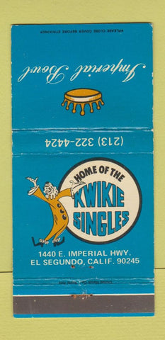 Matchbook Cover - Imperial Bowling El Segundo CA WEAR 30 Strike