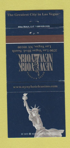 Matchbook Cover - New York New York Casino Las Vegas NV 30 Strike