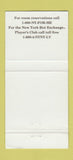Matchbook Cover - New York New York Casino Las Vegas NV 30 Strike