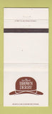 Matchbook Cover - Brown Derby Hollywood CA Walt Disney 30 Strike