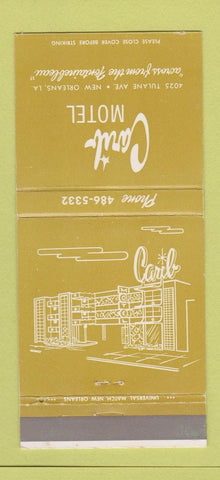Matchbook Cover - Carib Motel New Orleans LA 30 Strike
