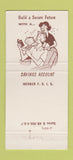 Matchbook Cover - Brown Deer Bank Milwaukee WI 30 Strike
