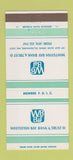 Matchbook Cover - Whitefish Bay Bank Milwaukee WI 30 Strike