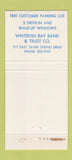 Matchbook Cover - Whitefish Bay Bank Milwaukee WI 30 Strike