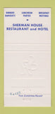 Matchbook Cover - Sherman House Hotel Restaurant Batesville IN 30 Strike