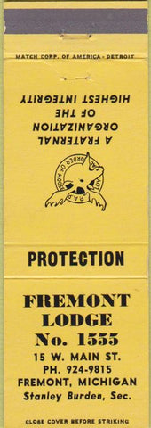 Matchbook Cover - Matchbook Cover Moose Lodge Fremont MI