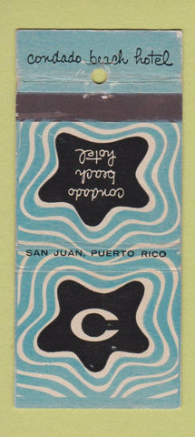 Matchbook Cover - Condado Beach Hotel San Juan Puerto Rico WEAR 30 Strike