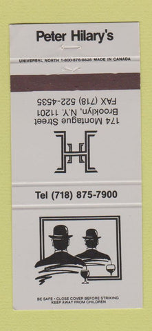 Matchbook Cover - Peter Hilary's Brooklyn NY 30 Strike