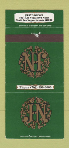 Matchbook Cover - Jerry's Nugget Las Vegas NV casino 30 Strike