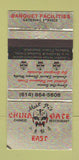 Matchbook Cover - China Gate Restaurant Chinese Columbus OH WEAR 30 Strike