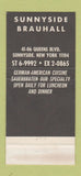 Matchbook Cover Brauhall German Restaurant Sunnyside NY WEAR 30 Strike