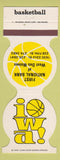 Matchbook Cover - Iowa Hawkeyes Basketball Des Moines Bank 1983