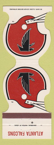 Matchbook Cover - Atlanta Falcons Football 1983 Hilton Hotel Troy MI