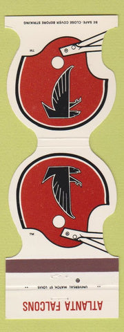 Matchbook Cover - Atlanta Falcons Football 1983 Hilton Hotel Troy MI