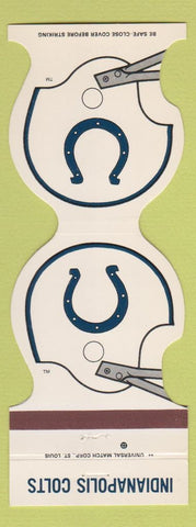 Matchbook Cover - Indianapolis Colts Football Bank Bloomington IN 1984