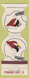 Matchbook Cover - St Louis Cardinals Football 1985 Red Bud IL Bank MISPRINT