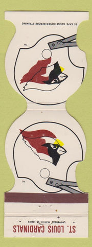 Matchbook Cover - St Louis Cardinals Football 1985 Red Bud IL Bank MISPRINT