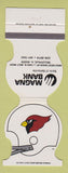 Matchbook Cover - St Louis Cardinals Football Bank Belleville IL 1987