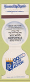 Matchbook Cover - Kansas City Royals Baseball Overland Park KS gas station 1982