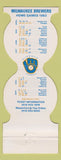 Matchbook Cover - Milwaukee Brewers Baseball Bank Milwaukee WI 1983