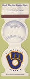 Matchbook Cover - Milwaukee Brewers Baseball 1986