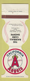 Matchbook Cover - California Angels Baseball card shoppe Fullerton CA 1982 WORN