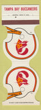 Matchbook Cover - Tampa Bay Buccaneers Football Hilton Troy MI 1982