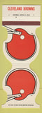 Matchbook Cover - Cleveland Browns Football Credit Union St Marys 1984