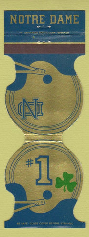 Matchbook Cover - Notre Dame Irish Football Hires Auto Parts 1983