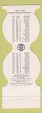 Matchbook Cover - Boston Bruins Hockey Dockside Restaurant Boston MA 1982